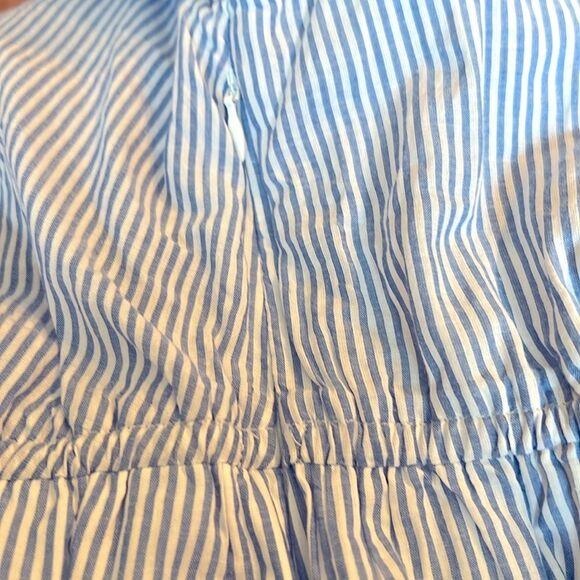 NWT J Crew Factory Dress Ruffle Neck Puff Sleeve 8P - Picture 5 of 10